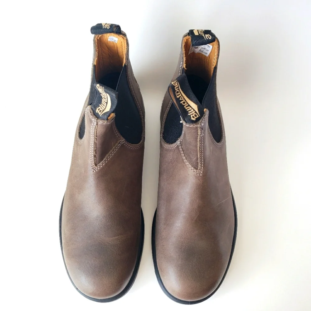 Blundstone 1469 Steel Grey Leather Chelsea Ankle Boots Size 8.5 New in Box - Picture 4 of 11